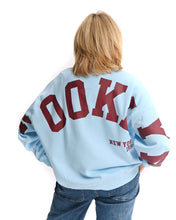 Load image into Gallery viewer, Brooklyn Oversize Sweatshirt - Blue/Burgundy