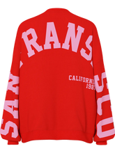 Load image into Gallery viewer, San Fransisco Oversize Sweatshirt - Red/Pink
