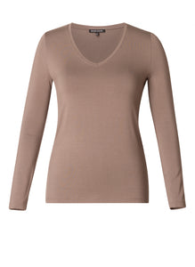 Base Level -Yare Top-Dark Taupe