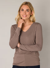 Load image into Gallery viewer, Base Level -Yare Top-Dark Taupe