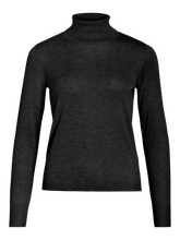 Load image into Gallery viewer, Vila Claudie Roll Neck Jumper - Black