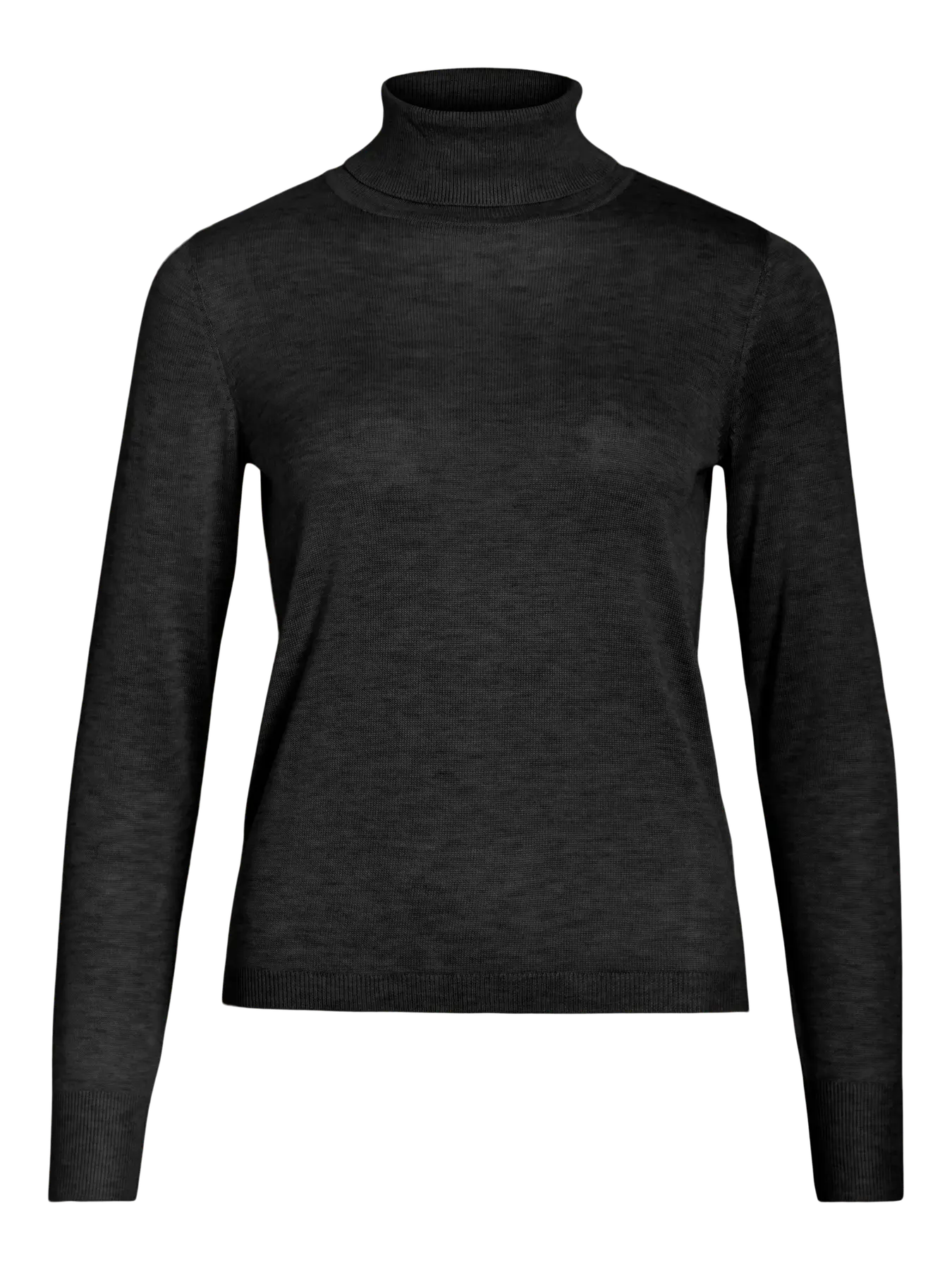 Vila Claudie Roll Neck Jumper - Black