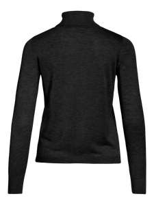 Vila Claudie Roll Neck Jumper - Black