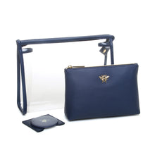 Load image into Gallery viewer, Alice Wheeler3 Piece Beauty/Makeup Gift Set - Navy