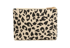 Alice Wheeler Light Leopard Print Pouch