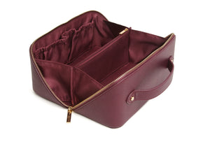 Alice Wheeler Train Case - Berry
