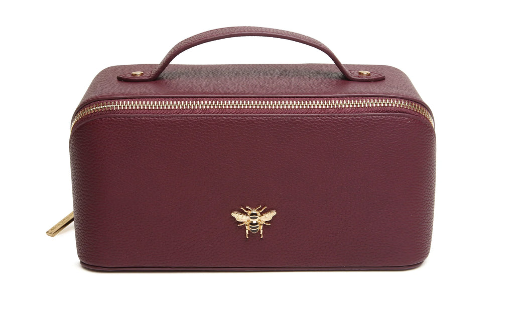 Alice Wheeler Train Case - Berry