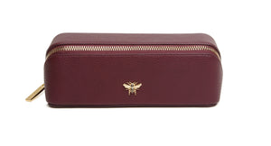 Alice Wheeler  Small Train Case - Berry