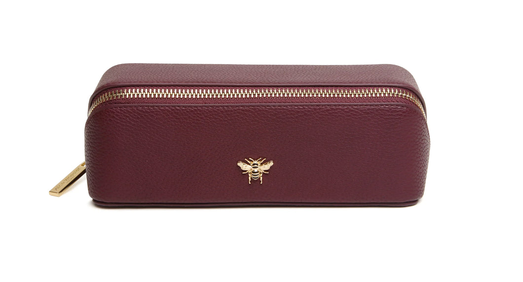 Alice Wheeler  Small Train Case - Berry