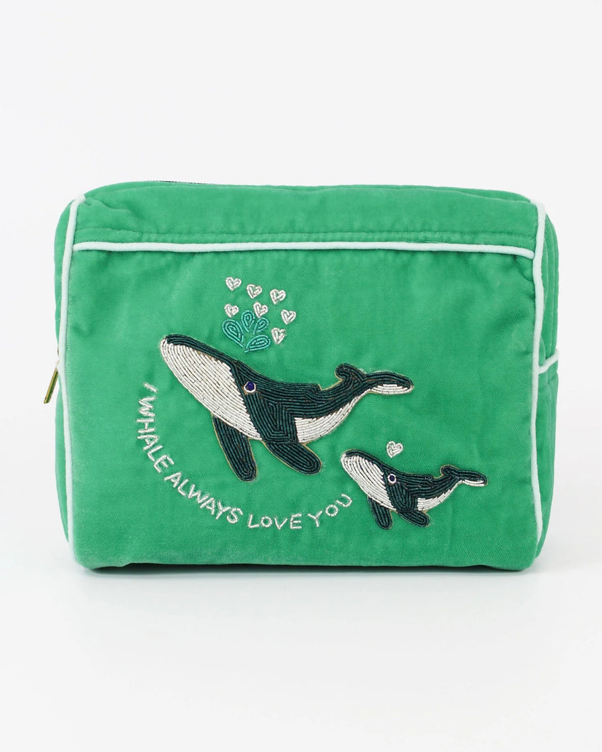 My Doris - I Whale Always Love You Velvet Washbag