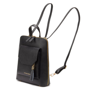 Elie Beaumont Verso Backpack/Crossbody - Black