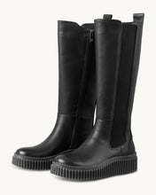 Load image into Gallery viewer, Ilse Jacob Long Leather Boot - Black