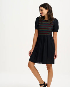 Sugarhill Brighton - Antoinette Shirred Dress - Black