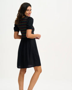 Sugarhill Brighton - Antoinette Shirred Dress - Black