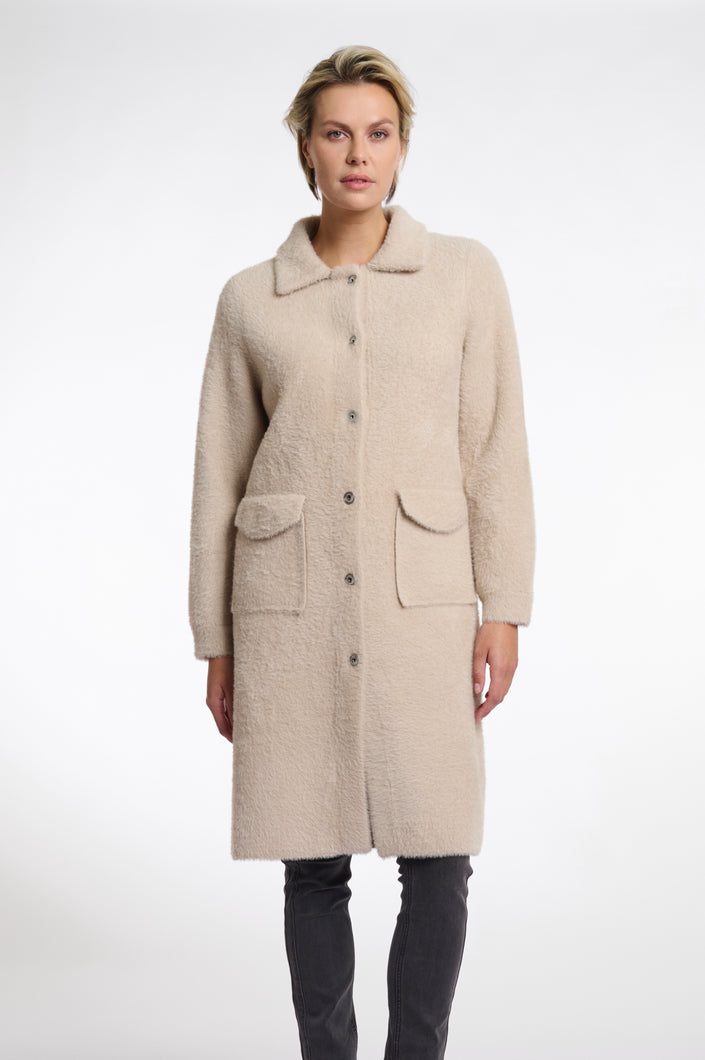 Reno & Pelle Long Cardigan - Stone