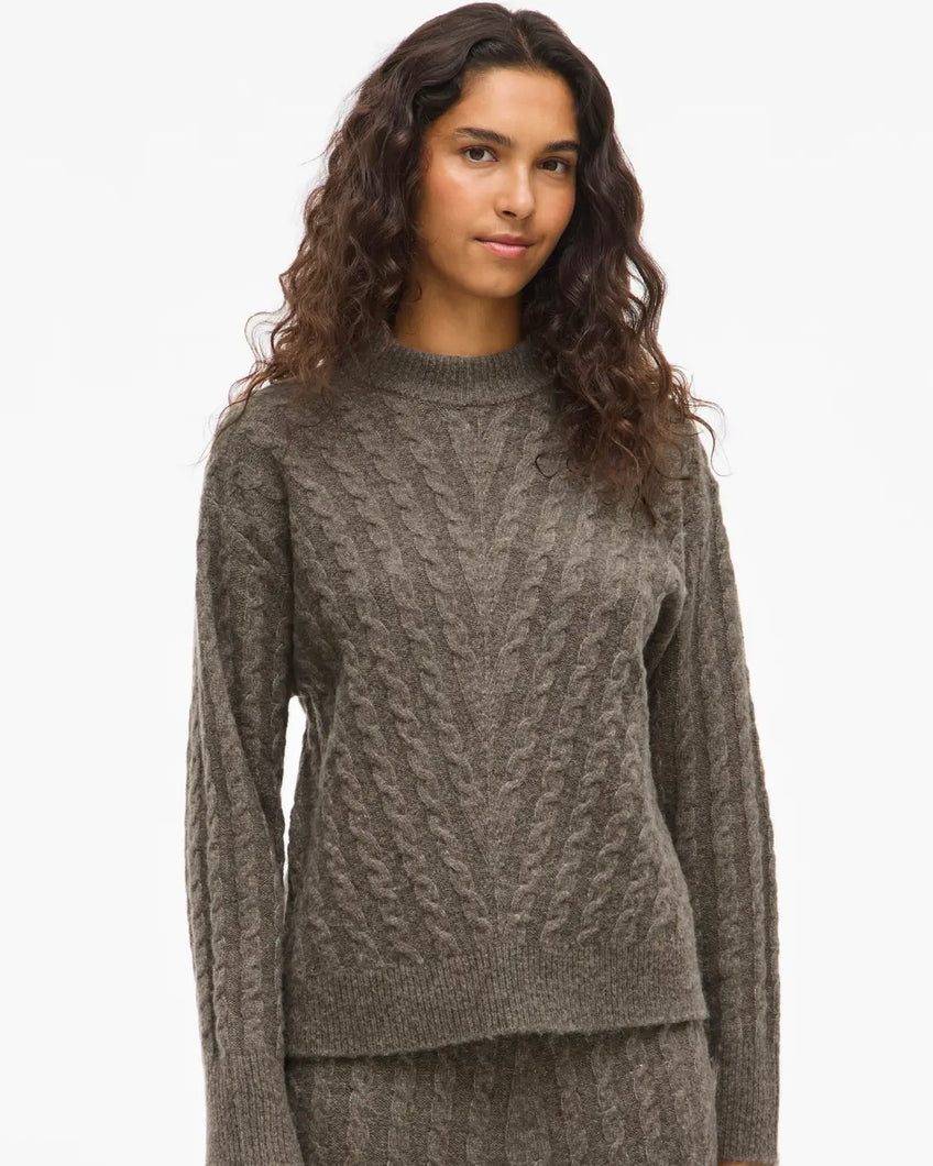Vila Relli Jumper - Falcon Melange