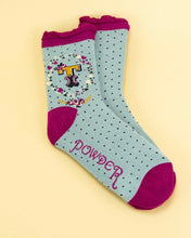 Load image into Gallery viewer, Powder Initial Ankle Socks - Letters A-Z