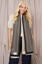 Load image into Gallery viewer, Elie Beaumont Gift Boxed Winter Scarf - Sand Geometric