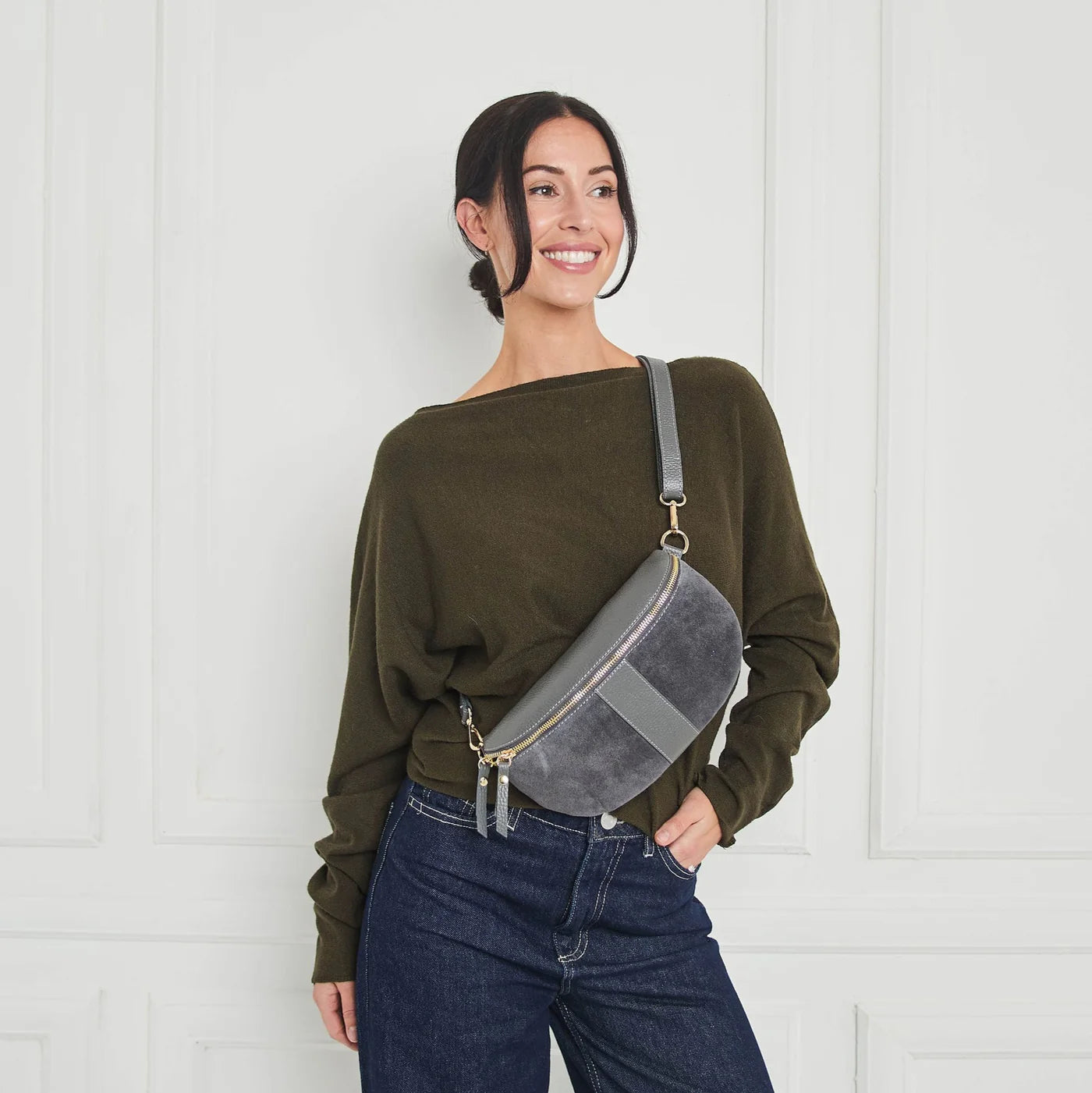 Ellie Beaumont Sling Bag - Grey