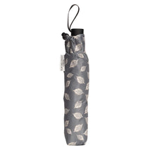Load image into Gallery viewer, Elie Beaumont  Folding Umbrella - Charcoal Leaves