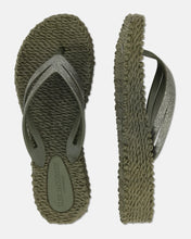 Load image into Gallery viewer, Ilse Jacobsen Platform Glitter Flip Flop - Army