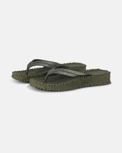 Load image into Gallery viewer, Ilse Jacobsen Platform Glitter Flip Flop - Army