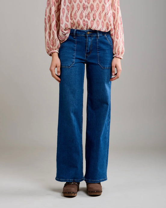 Toxik 3 Paris - Nathan Large Pocket Jeans - Mid Blue