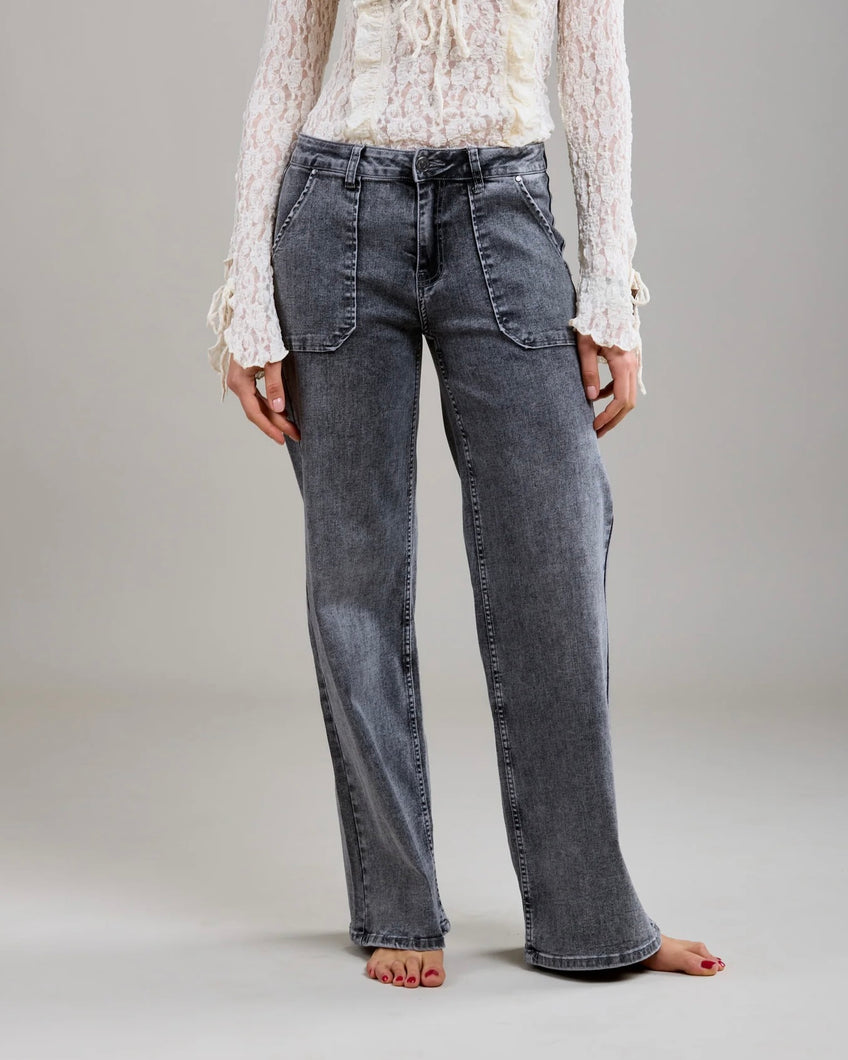 Toxik 3 Paris - Nathan Large Pocket Jeans - Light Grey