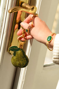 My Doris Green Pear Keyring