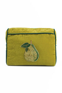 My Doris Green Pear Medium Pouch