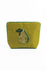 My Doris Green Pear Small Pouch