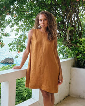 Load image into Gallery viewer, Eb &amp; Ive Miramar Linen Tank Dress - Caramel
