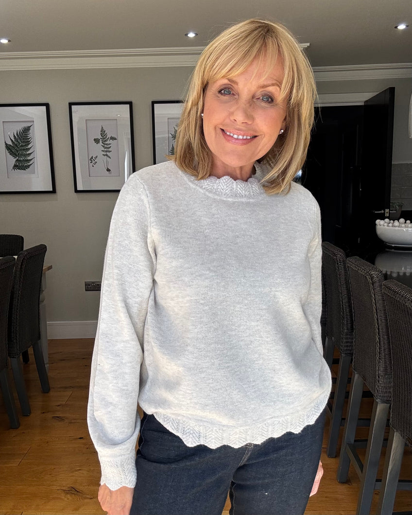 Vila Nikolina Jumper - Natural Light Melange