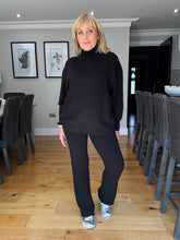 Load image into Gallery viewer, Faye Supersoft Oversize Roll Neck - Black