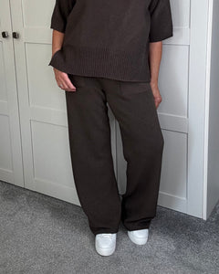 Supersoft Jessie Knitted Trousers - Chocolate