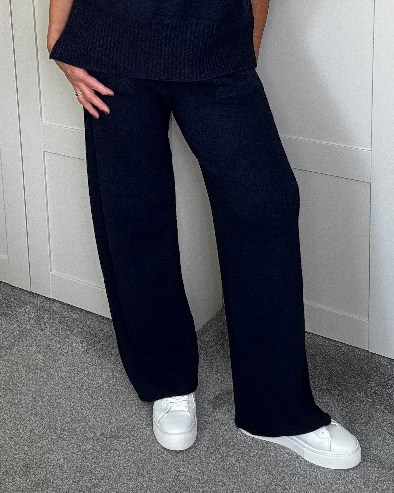 Supersoft Jessie Knitted Trousers - Navy