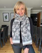 Load image into Gallery viewer, Malissa J Reversible Woven  Pattern Scarf - Beige