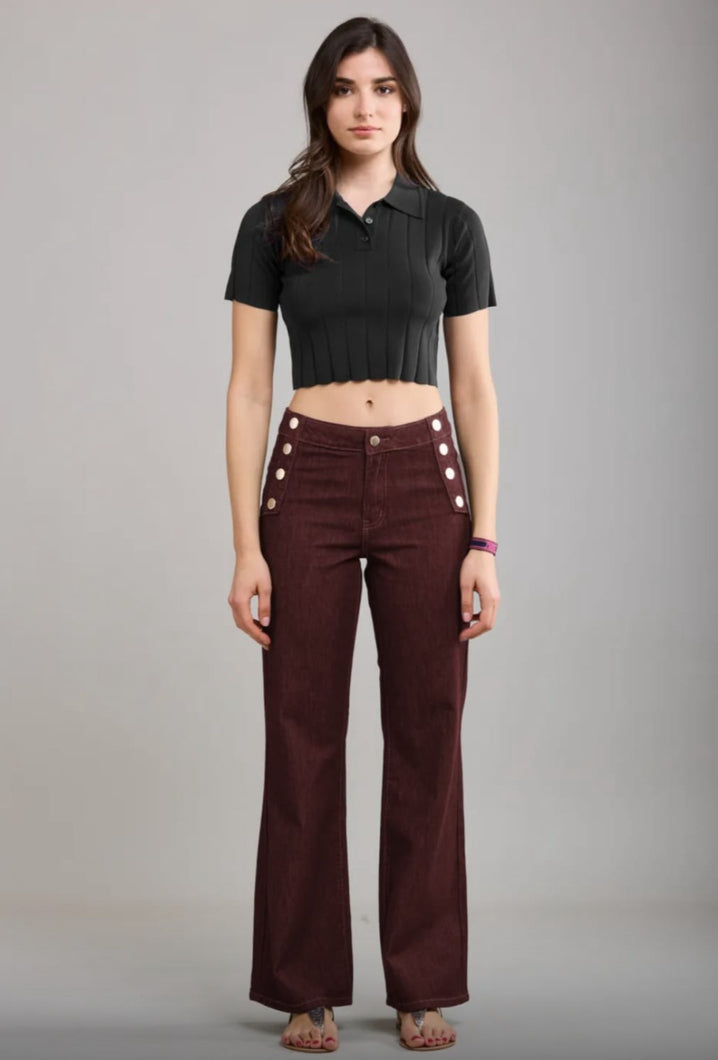 Toxik 3 Marine Jean -  Burgundy