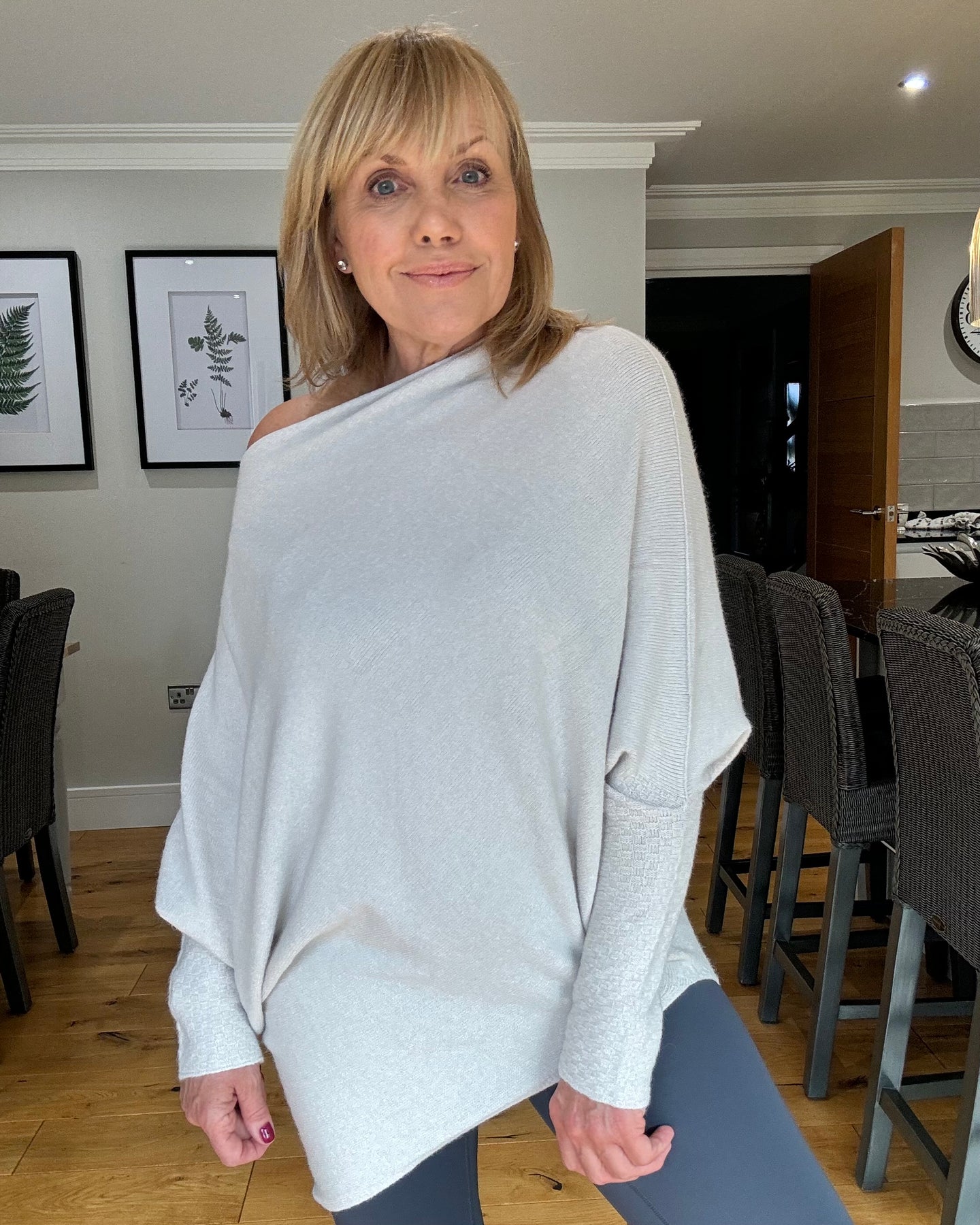 Remi Supersoft Asymmetric Jumper - Stone