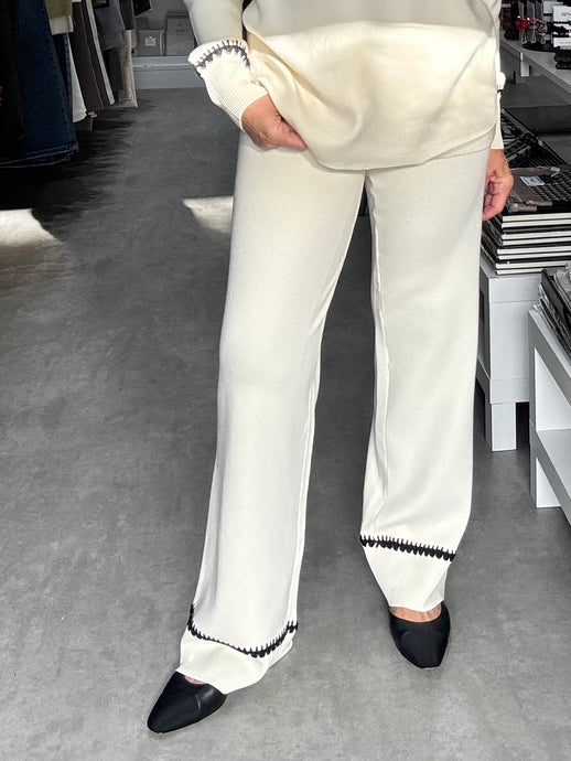 Yas Atheno Knitted Trouser - Birch