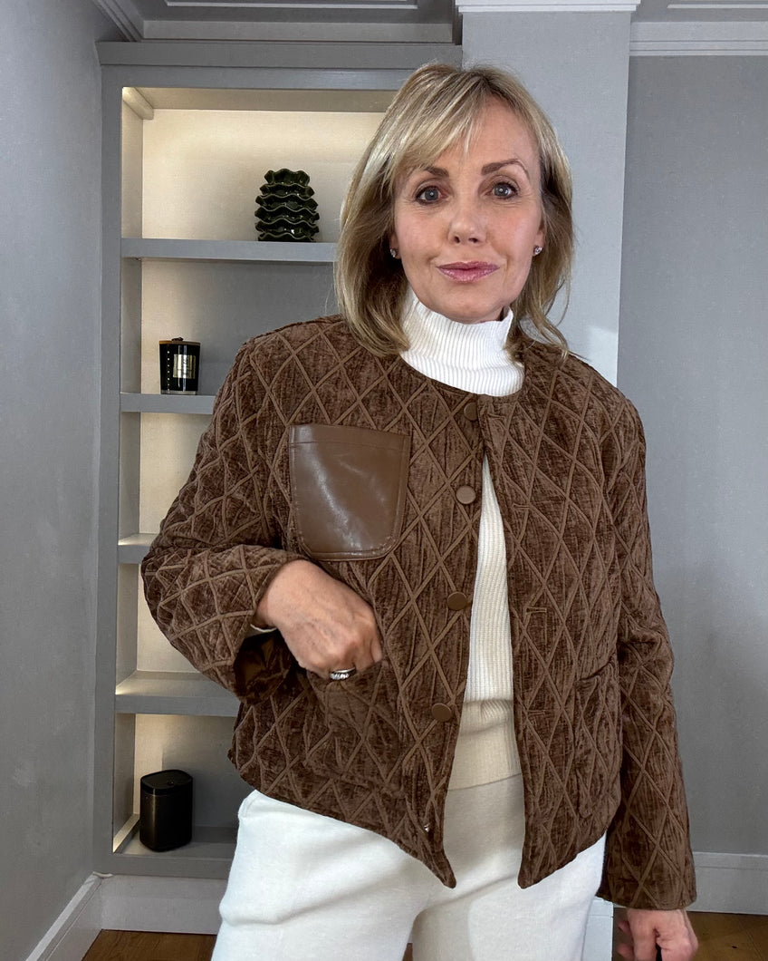 Choklate Paris Quilted Jacket - Brown