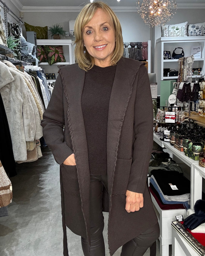 Hooded Jacket - Brown