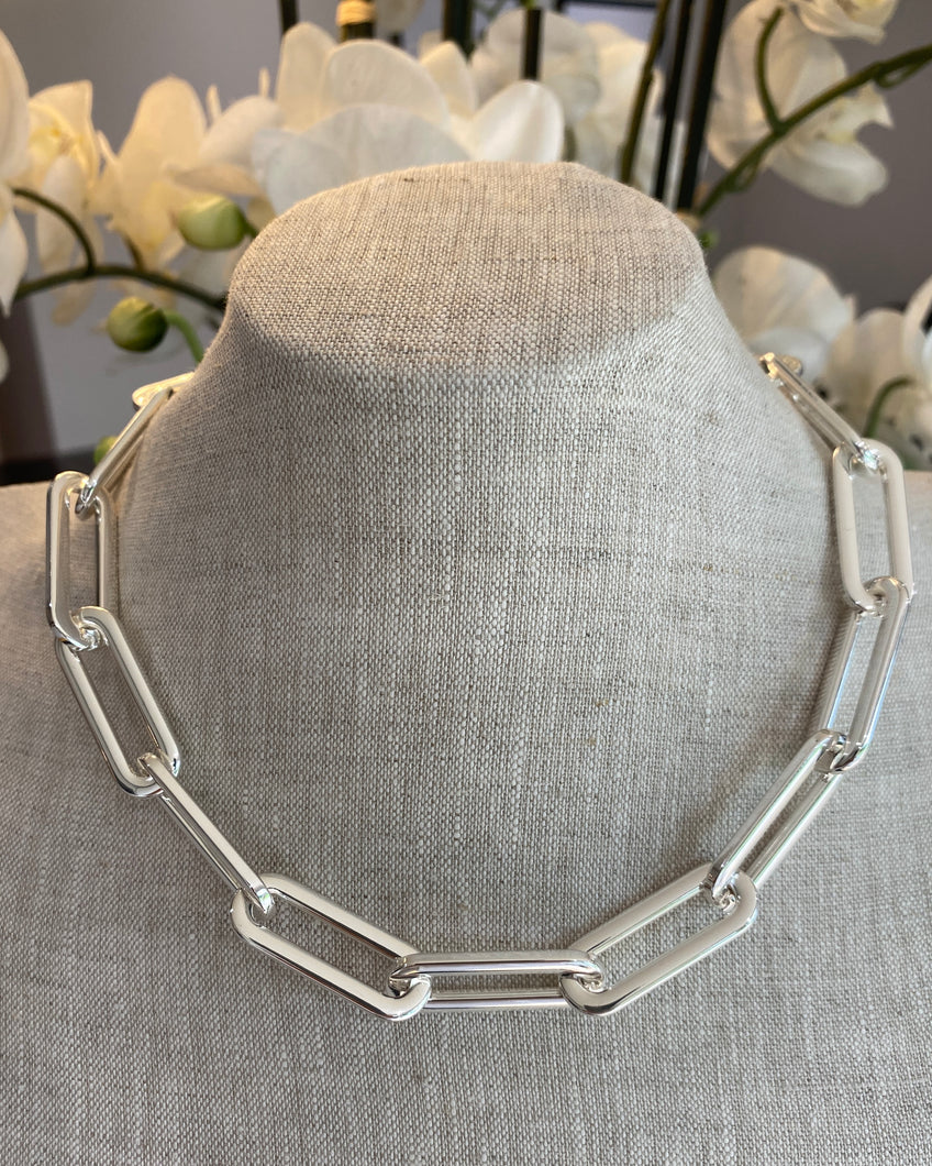 Envy Chunky Link Necklace - Silver