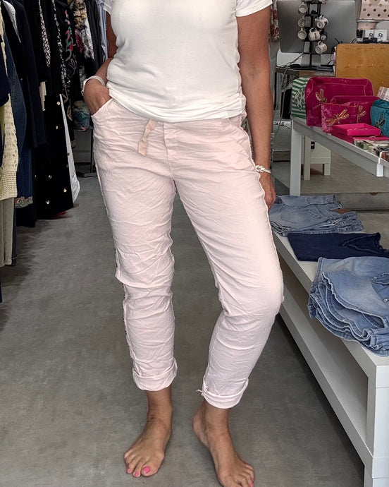 Diamante Rivet Magic Trouser - Pink
