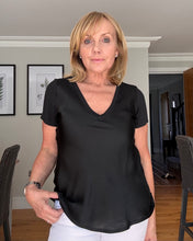 Load image into Gallery viewer, Kate Short Sleeve Silky Front Tee - 11 Colours