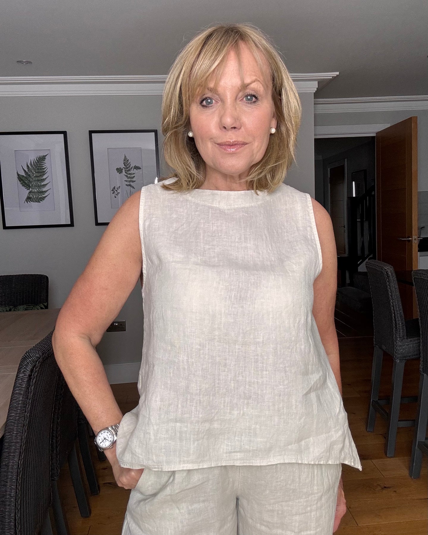 Paige Linen Top - Natural