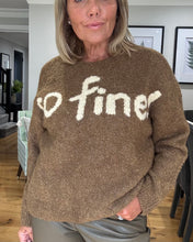 Load image into Gallery viewer, YaYa Sweater with Artwork - Otter Brown Dessin