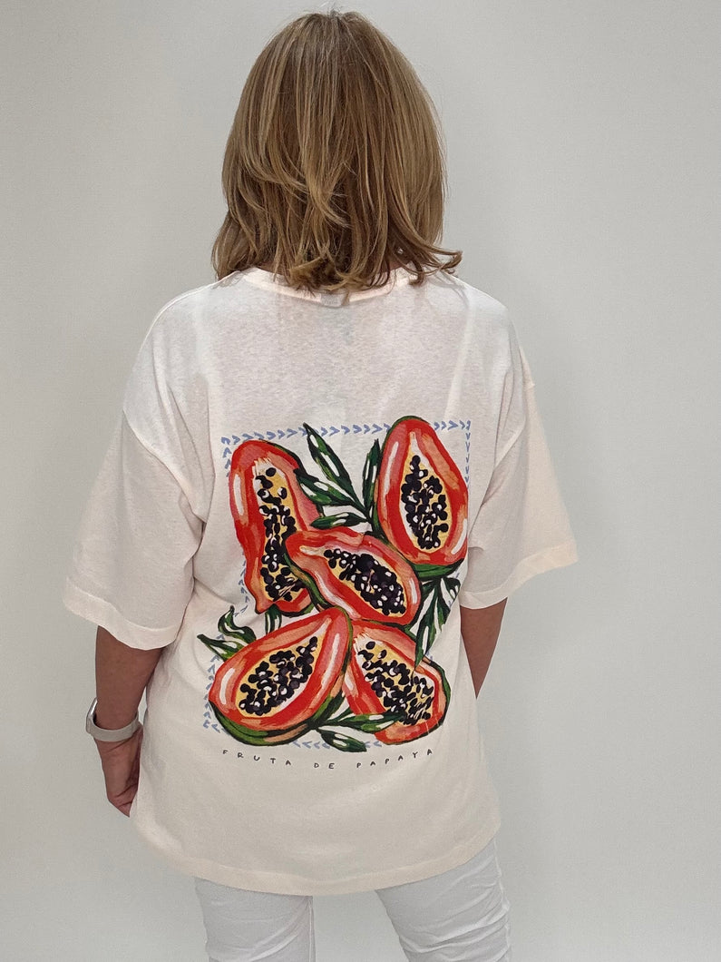 Oversize Tee - Fruta de Papaya