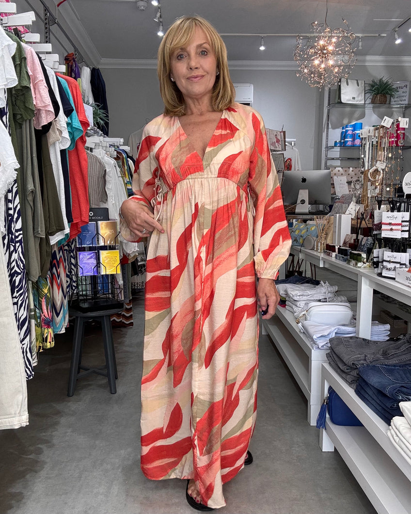 Tyra Dress - Coral