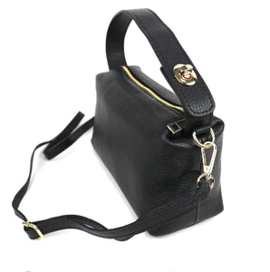 Top Handle Cross Body Bag - Black